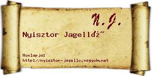 Nyisztor Jagelló névjegykártya
